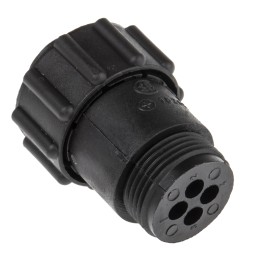 1 pcs - TE Connectivity Circular Connector, 4 Contacts, In-line, Plug, Male, CPC Series 1 Series