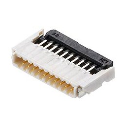 50 pcs - 503480-1400 Molex, 503480 0.5mm Pitch 14 Way Right Angle Female FPC Connector