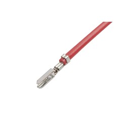20 pcs - 215711-2101 Molex Male CLIK-Mate to Unterminated Crimped Wire, 75mm, 0.08mm², Red
