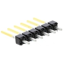 50 pcs - TSW-106-14-L-S Samtec TSW Series Straight Through Hole Pin Header, 6 Contact(s), 2.54mm Pitch, 1 Row(s), Unshrouded