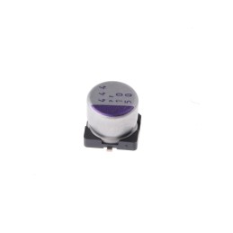 20 pcs - 50SVPF10M Panasonic 10μF Surface Mount Polymer Capacitor, 50V dc