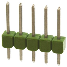 50 pcs - 826926-5 TE Connectivity AMPMODU MOD II Series Straight Through Hole Pin Header, 5 Contact(s), 2.54mm Pitch, 1 Row(s), 