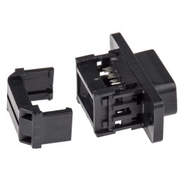 1 pcs - ASSMANN WSW A-DSF 9 Way Right Angle Cable Mount D-sub Connector Plug, 2.54mm Pitch