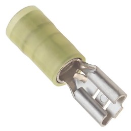 50 pcs - 19019-0037 Molex Quick Splice Crimp Quick Disconnect Terminal, Insulated 10 AWG, 12 AWG