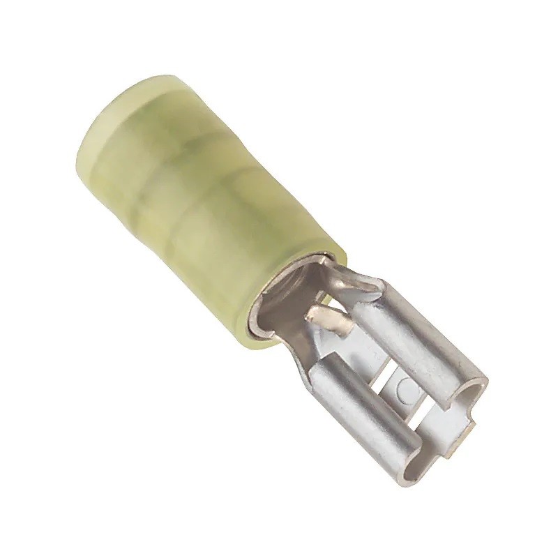 50 pcs - 19019-0037 Molex Quick Splice Crimp Quick Disconnect Terminal, Insulated 10 AWG, 12 AWG