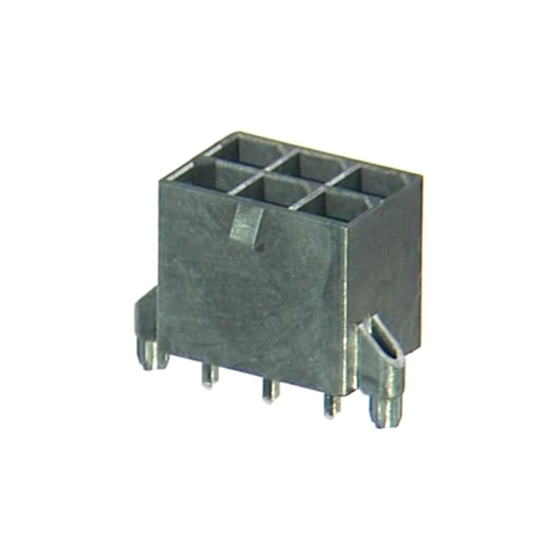 10 pcs - 172065-0002 Molex Mega-Fit Series Straight Through Hole PCB Header, 2 Contact(s), 5.7mm Pitch, 2 Row(s), Shrouded