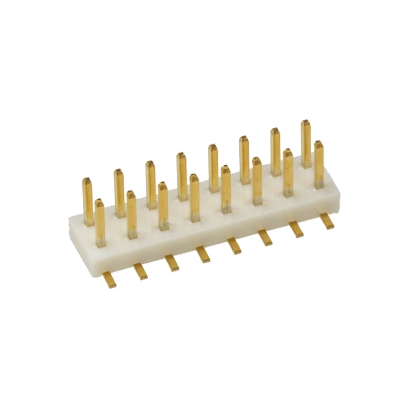 125 pcs - Hirose A3 Series Straight Surface Mount Pin Header, 16 Contact(s), 2.0mm Pitch, 2 Row(s), Unshrouded