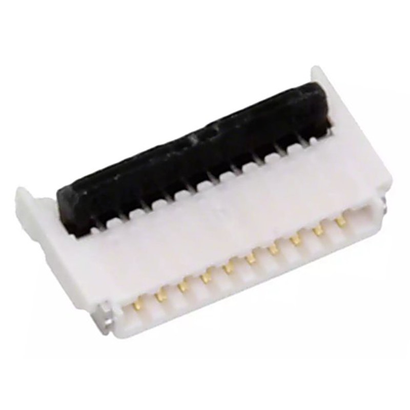 20 pcs - 503480-1000 Molex, Easy On, 503480 0.5mm Pitch 10 Way Right Angle Male FPC Connector, Top and Bottom Contact