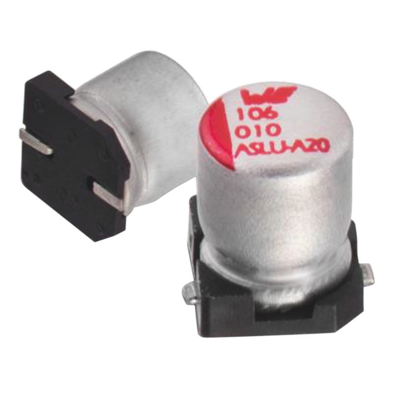 50 pcs - 865090345006 Wurth Elektronik 100μF Aluminium Electrolytic Capacitor 16V dc, Surface Mount - 865090345006