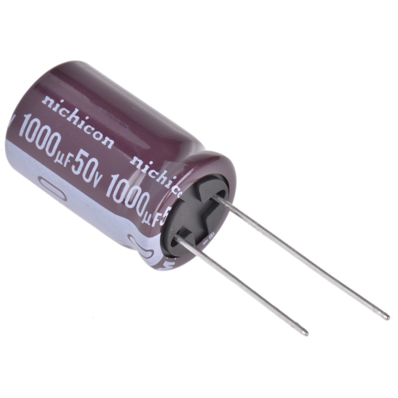 20 pcs - UPS1H102MHD Nichicon 1000μF Aluminium Electrolytic Capacitor 50V dc, Radial, Through Hole - UPS1H102MHD