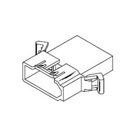 50 pcs - 39-03-6020 Molex, STANDARD .093' Male Connector Housing, 6.7mm Pitch, 2 Way, 1 Row