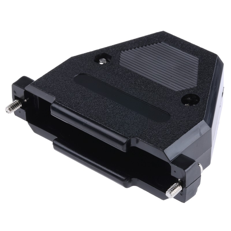 20 pcs - MHCCOV-37SC-BK MH Connectors MHCCOV Series ABS D Sub Backshell, 37 Way, Strain Relief