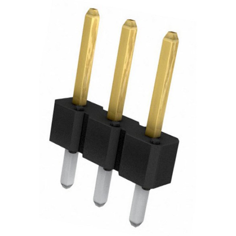 50 pcs - 77311-118-03LF Amphenol Communications Solutions BergStik Series Straight Through Hole Pin Header, 3 Contact(s), 2.54mm