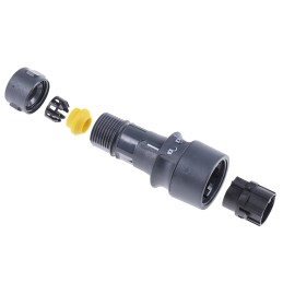 1 pcs - Bulgin Circular Connector, 8 Contacts, Cable Mount, Plug, Male, IP66, IP68, IP69K, Buccaneer 6000 Series