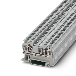 20 pcs - 3031364 Phoenix Contact ST 4 Series Grey DIN Rail Terminal Block, 0.2 - 6mm², Single-Level, Spring Clamp Termination