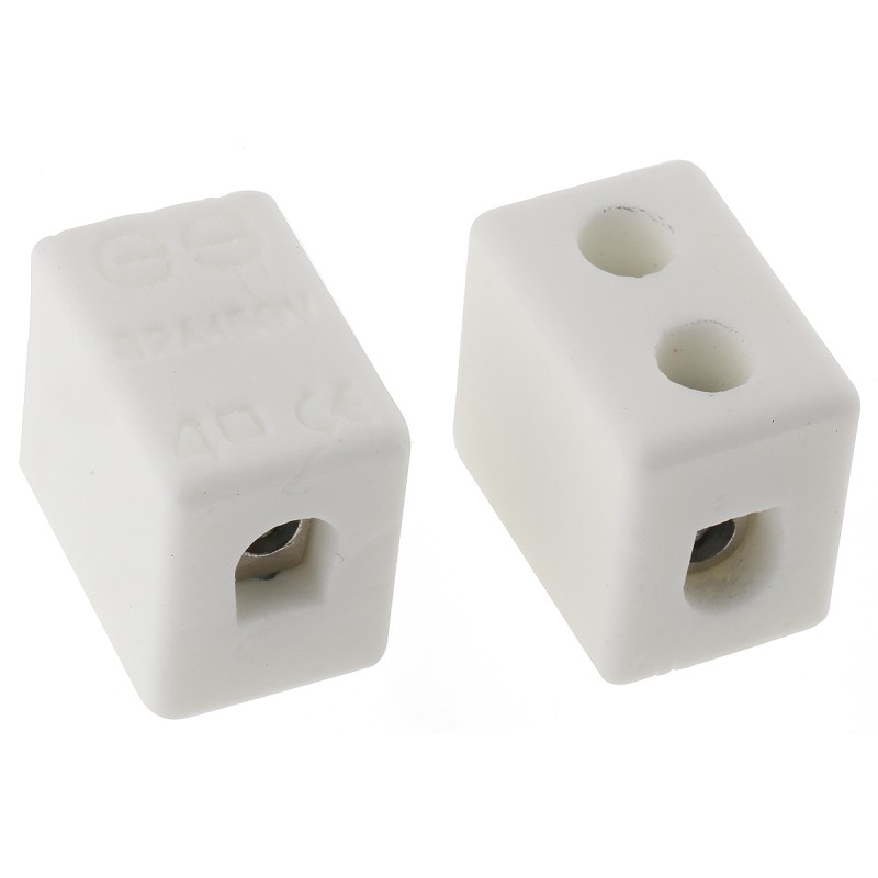 50 pcs - RS PRO Non-Fused Terminal Block, 1-Way, 5 - 32A, 12 AWG Wire, Screw Down Termination
