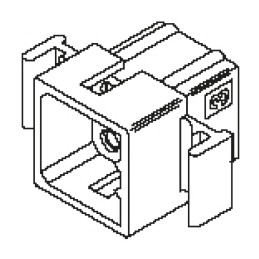 50 pcs - 70283 Molex, STANDARD .062' Male Connector Housing, 3.68mm Pitch, 9 Way, 3 Row