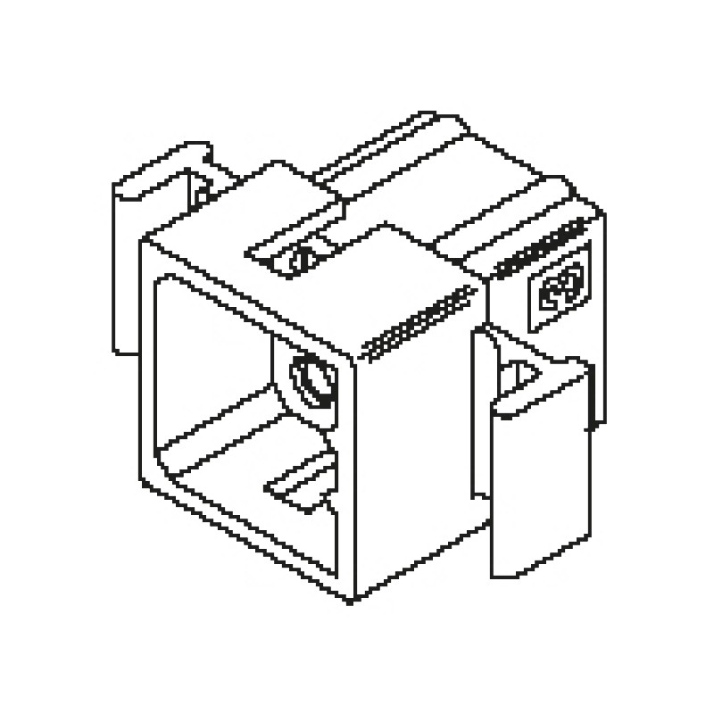 50 pcs - 70283 Molex, STANDARD .062' Male Connector Housing, 3.68mm Pitch, 9 Way, 3 Row