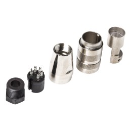 1 pcs - Amphenol Industrial, C 091 D 5 Pole M16 Din Socket, 5A, 300 V ac/dc IP67, Screw On, Female, Cable Mount