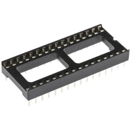 50 pcs - A 32-LC-TT ASSMANN WSW 2.54mm Pitch Vertical 32 Way, Through Hole Stamped Pin Open Frame IC Dip Socket, 1A