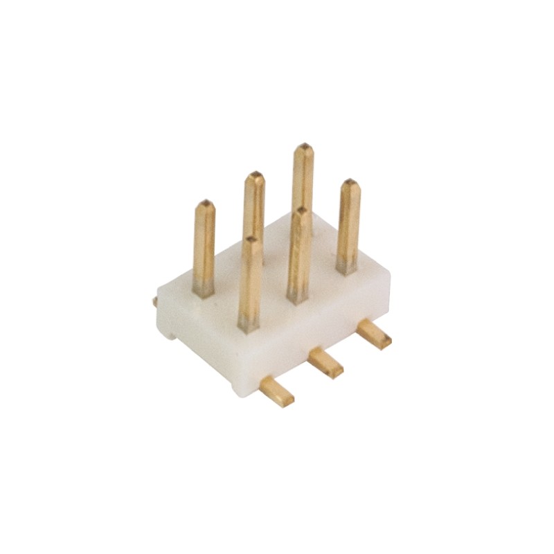 20 pcs - A3-6PA-2SV(71) Hirose A3 Series Straight Surface Mount Pin Header, 6 Contact(s), 2.0mm Pitch, 2 Row(s), Unshrouded