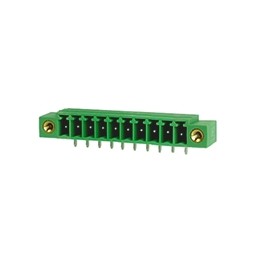 50 pcs - RS PRO 3.81mm Pitch 10 Way Right Angle Pluggable Terminal Block, Header, Through Hole, Solder Termination