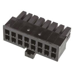 50 pcs - 1-794617-6 TE Connectivity, Micro MATE-N-LOK Female Connector Housing, 3mm Pitch, 16 Way, 2 Row
