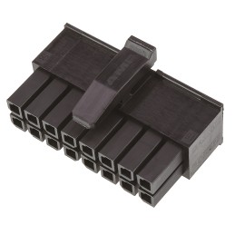 50 pcs - 1-794617-6 TE Connectivity, Micro MATE-N-LOK Female Connector Housing, 3mm Pitch, 16 Way, 2 Row