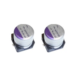 20 pcs - 16SVPK220M Panasonic 220μF Surface Mount Polymer Capacitor, 16V dc