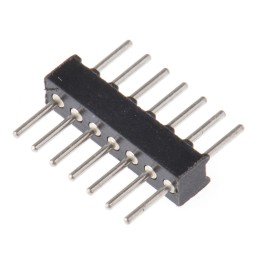 20 pcs - 850-80-007-10-001101 Preci-Dip Straight Through Hole Pin Header, 7 Contact(s), 1.27mm Pitch, 1 Row(s), Unshrouded