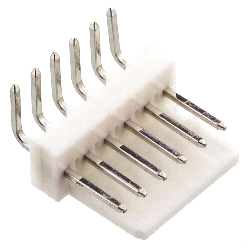 20 pcs - 1887717 Molex KK 254 Series Right Angle Through Hole Pin Header, 6 Contact(s), 2.54mm Pitch, 1 Row(s), Unshrouded