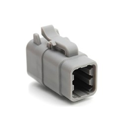 20 pcs - ATM06-6S Amphenol Industrial, ATM Automotive Connector Plug 6 Way, Crimp Termination