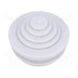 50 pcs : 21642001 - Grommet, elastomer thermoplastic TPE, grey, -35÷60°C, UL94HB