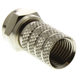 20 pcs - 5-1814822-7 TE Connectivity, Plug Cable Mount F Connector, 75Ω, Twist On Termination, Straight Body