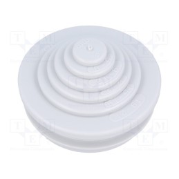 10 pcs : 21642501 - Grommet, elastomer thermoplastic TPE, grey, -35÷60°C, UL94HB