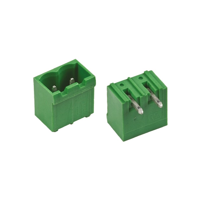 50 pcs - 796638-2 TE Connectivity 5.08mm Pitch 2 Way Right Angle Pluggable Terminal Block, Header, Through Hole, Solder Terminat