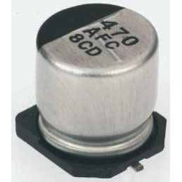 50 pcs - EEEFC0J102P Panasonic 1000μF Electrolytic Capacitor 6.3V dc, Surface Mount - EEEFC0J102P