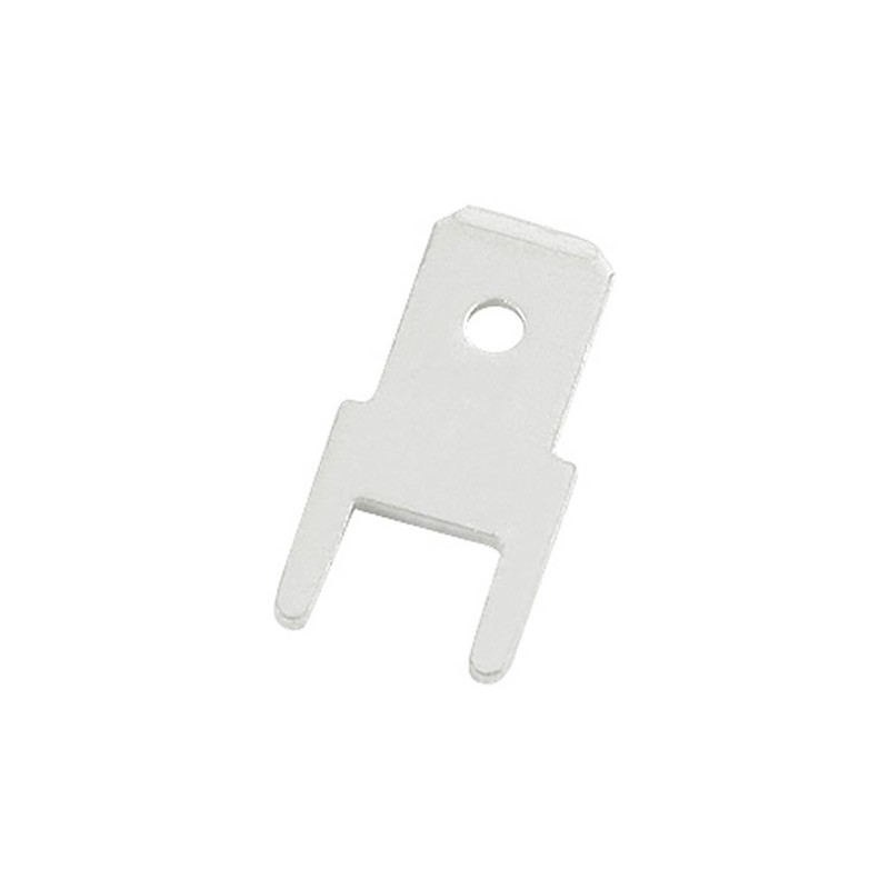 500 pcs - RS PRO Uninsulated Male Spade Connector, PCB Tab, 4.75 x 0.8mm Tab Size