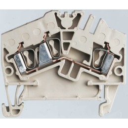 20 pcs - 1706060000 Weidmuller ZDU Series Beige DIN Rail Terminal Block, 2.5mm², Single-Level, Clamp Termination