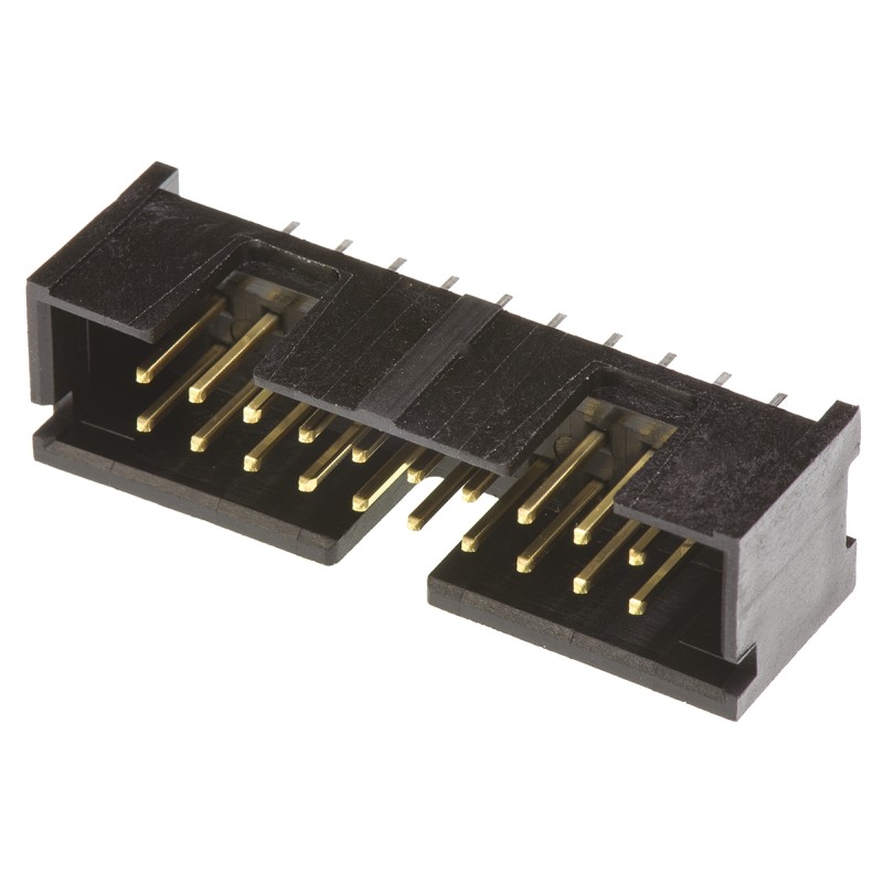 10 pcs - 5103309-5 TE Connectivity AMP-LATCH Series Straight Through Hole PCB Header, 20 Contact(s), 2.54mm Pitch, 2 Row(s), Shr