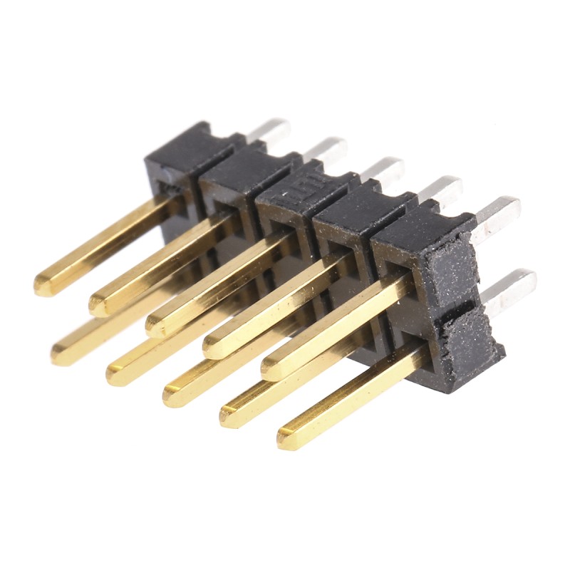 50 pcs - TSW-105-07-L-D Samtec TSW Series Straight Through Hole Pin Header, 10 Contact(s), 2.54mm Pitch, 2 Row(s), Unshrouded