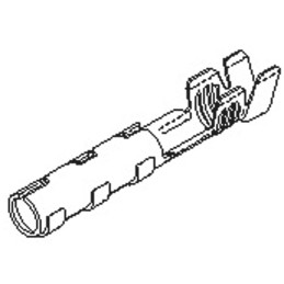 200 pcs - 02-08-1102 Molex Claspcon Series Female Crimp Terminal, 24AWG Min, 16AWG Max