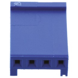 50 pcs - 281838-4 TE Connectivity, AMPMODU HE13/HE14 Female Connector Housing, 2.54mm Pitch, 4 Way, 1 Row