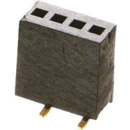 20 pcs - M52-5050545 HARWIN Straight Surface Mount PCB Socket, 5-Contact, 1-Row, 1.27mm Pitch, Solder Termination