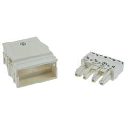 1 pcs - Wago 770 Series Distribution Block, 4-Pole, Female, 8-Way, 25A