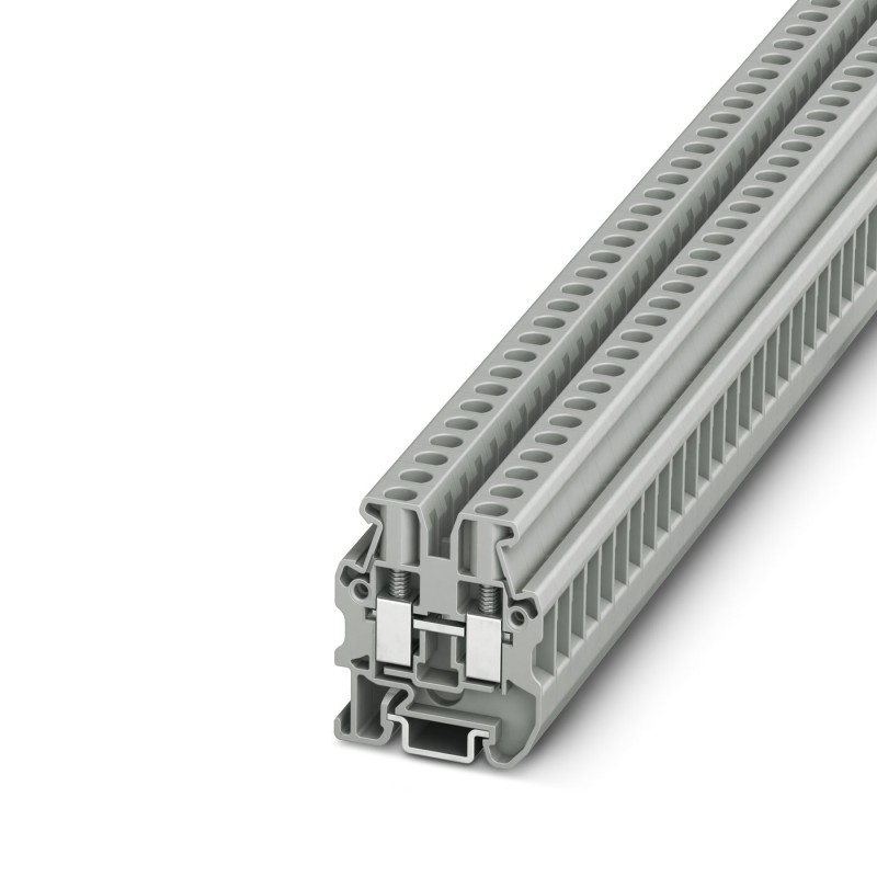 20 pcs - 3248035 Phoenix Contact MUT 4 Series Grey Feed Through Terminal Block, 4mm², Single-Level, Screw Termination