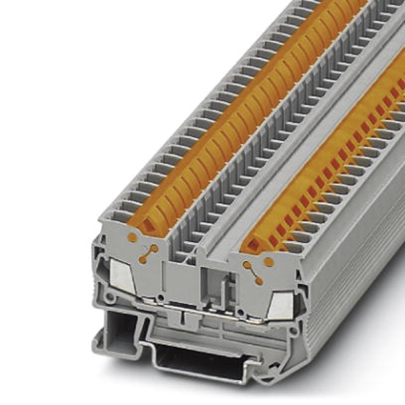 20 pcs - 3206416 Phoenix Contact QTC 2.5 Series Grey Feed Through Terminal Block, 0.5 - 2.5mm², Single-Level, Quick Connect