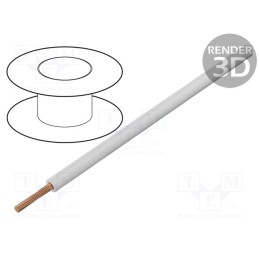 20 m : 60.7012-29 - Wire, FlexiVolt-E, 1x2.5mm2, stranded, Cu, PVC, white, 750V, 100m
