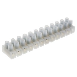 20 pcs - RS PRO Non-Fused Terminal Block, 12-Way, 2.5 - 20A, 14 AWG Wire, Screw Termination