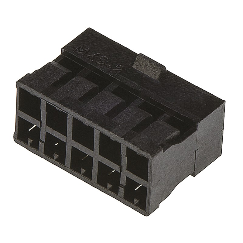 50 pcs - 51110-1060 Molex, Milli-Grid Female Connector Housing, 2mm Pitch, 10 Way, 2 Row